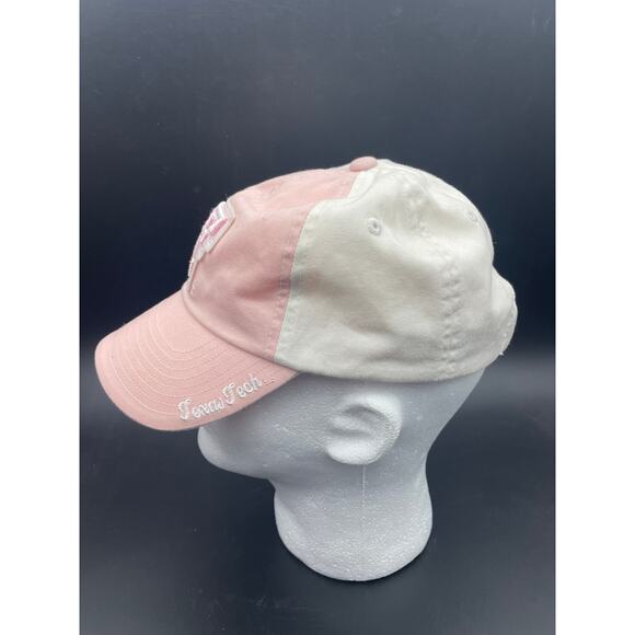 Texas Tech University Hat Pink Womens One Size Red Raiders Lubbock Embroidered - Picture 4 of 5